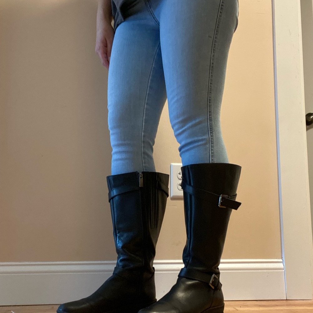 DUO Boots Women's Boot 39 Wide Calf Black